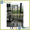 Stainless trolley knock-down SS 201 tray mobile trolley rack for kitchen